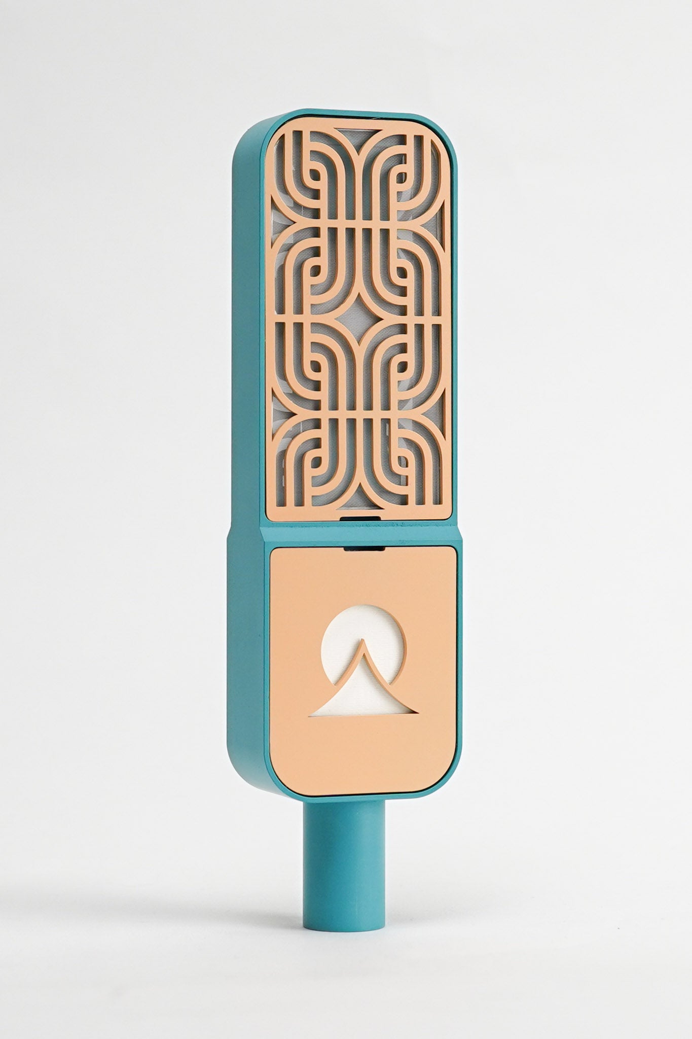 Motif Condenser - Teal / Apricot