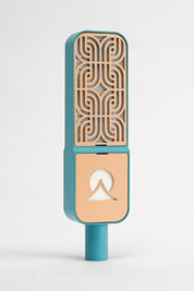 Motif Condenser - Teal / Apricot