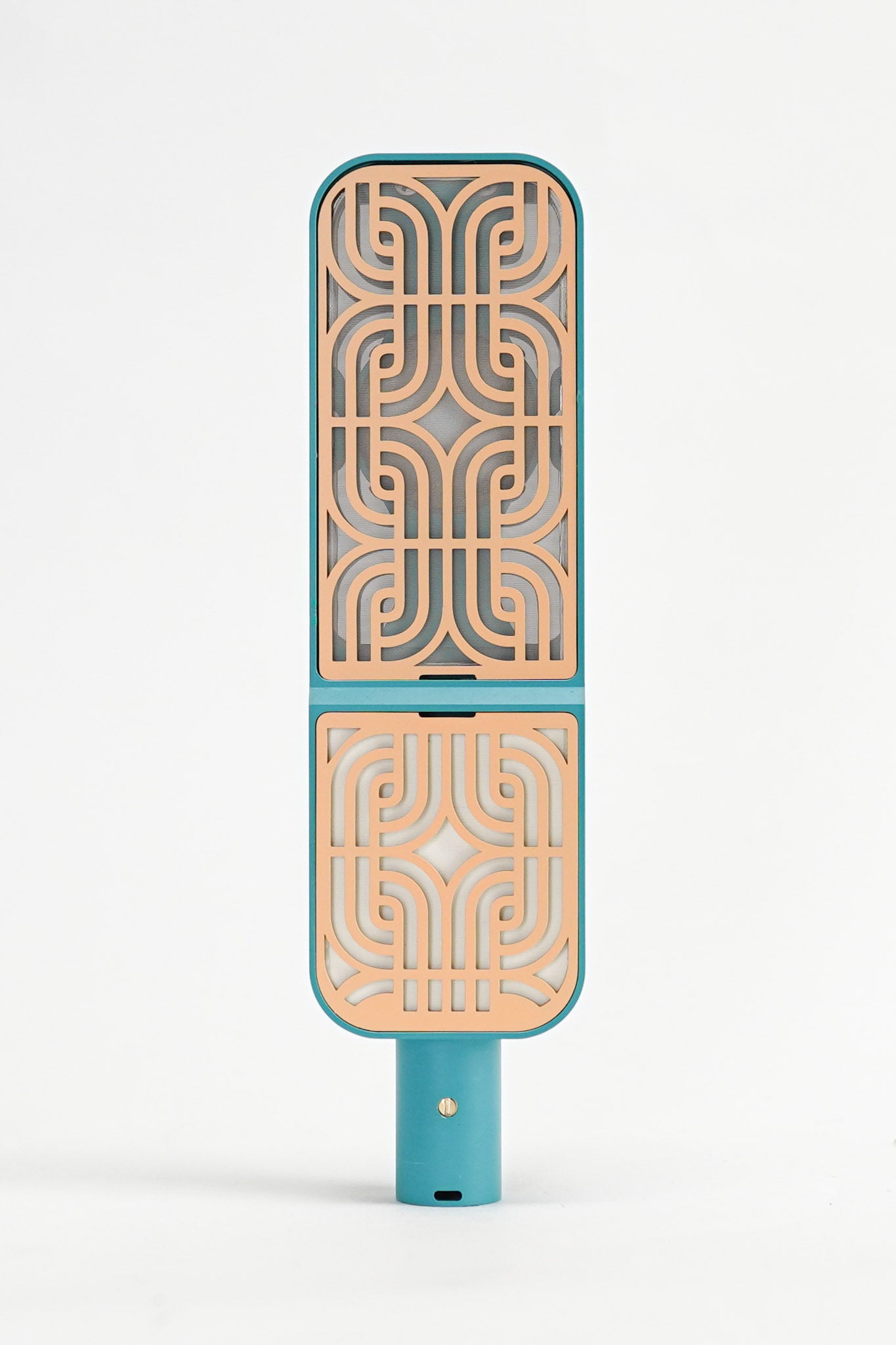 Motif Condenser - Teal / Apricot