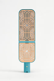 Motif Condenser - Teal / Apricot