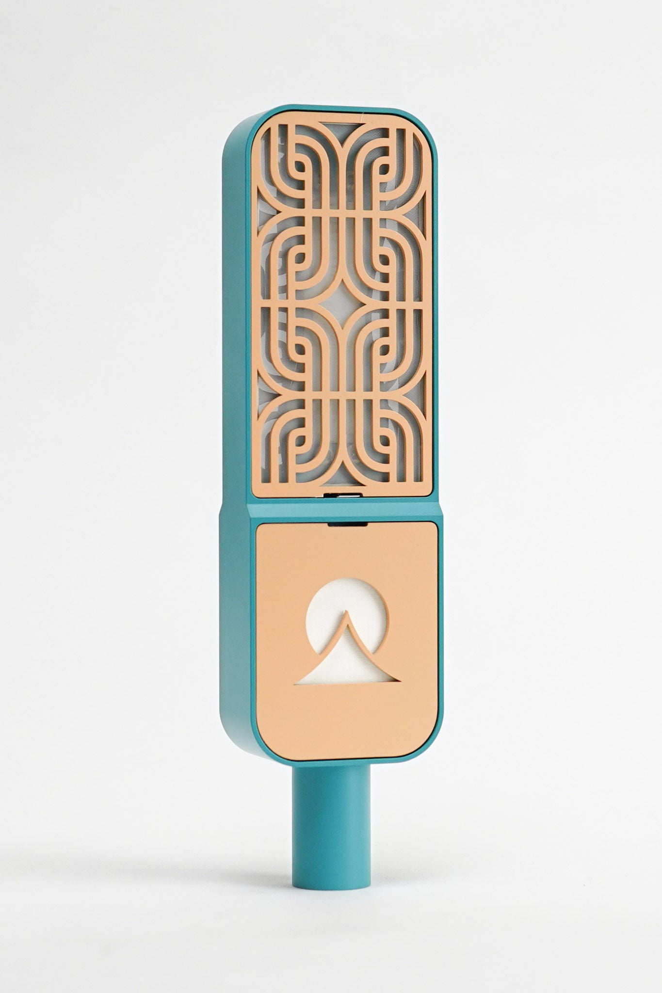 Motif Ribbon - Teal / Apricot