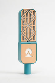 Motif Ribbon - Teal / Apricot