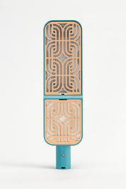 Motif Ribbon - Teal / Apricot