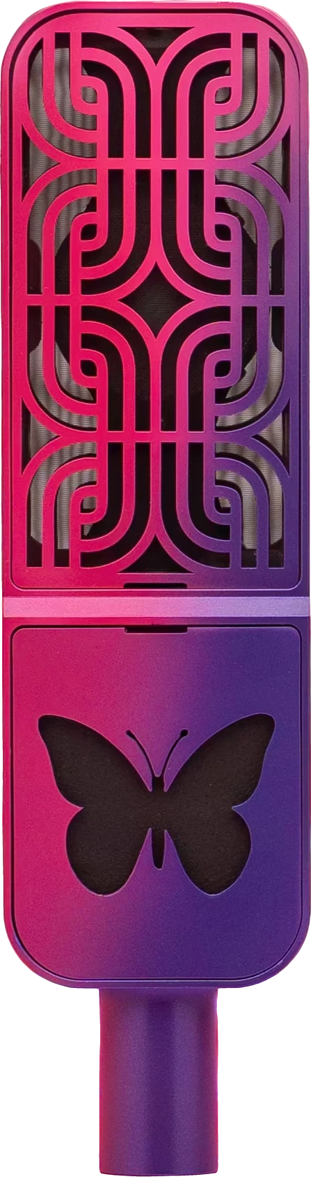 The Butterfly, a one-of-one Ohma mic, front view