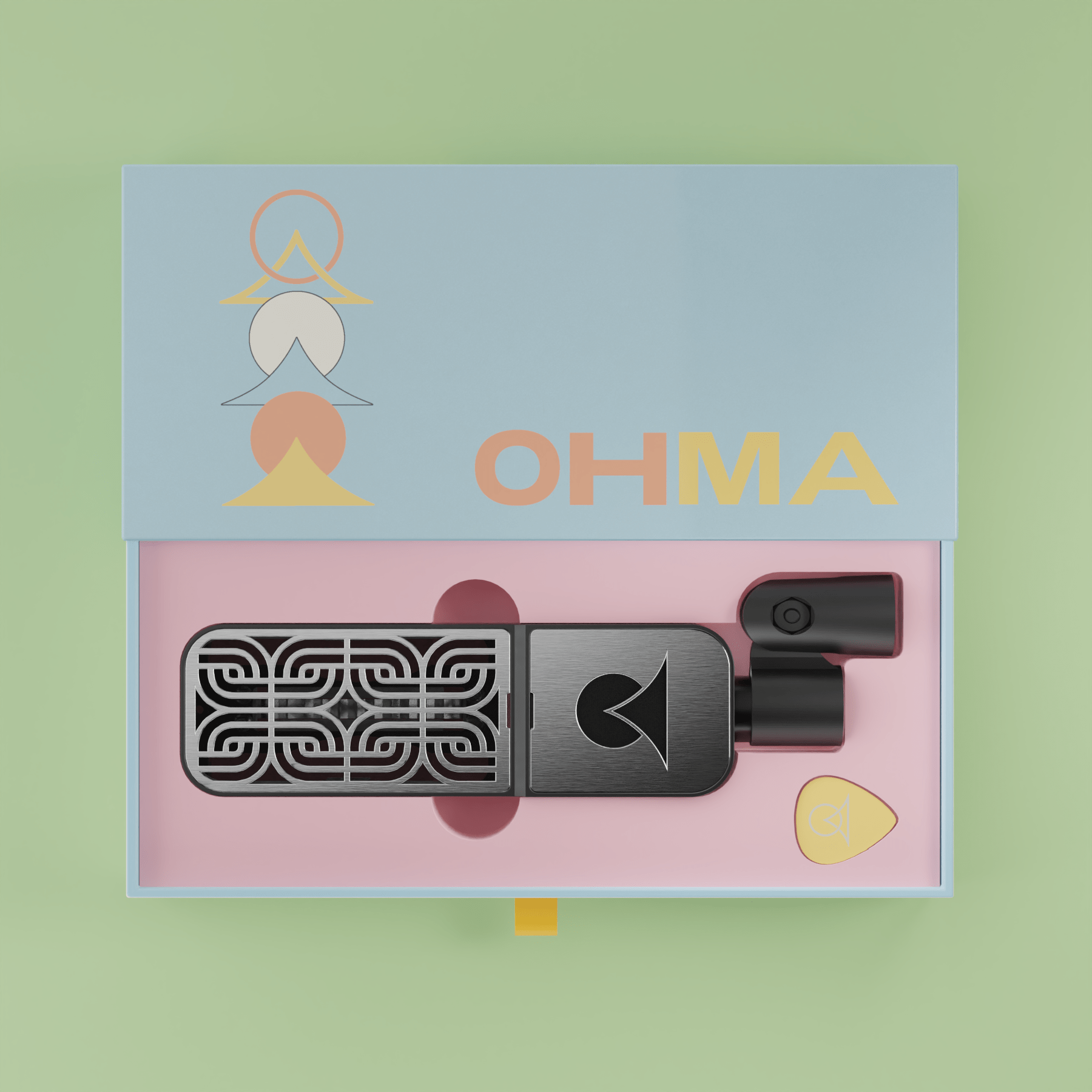 Motif Ribbon - Black / Stainless Steel