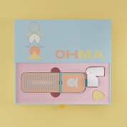 Stripes Ribbon - Teal / Apricot