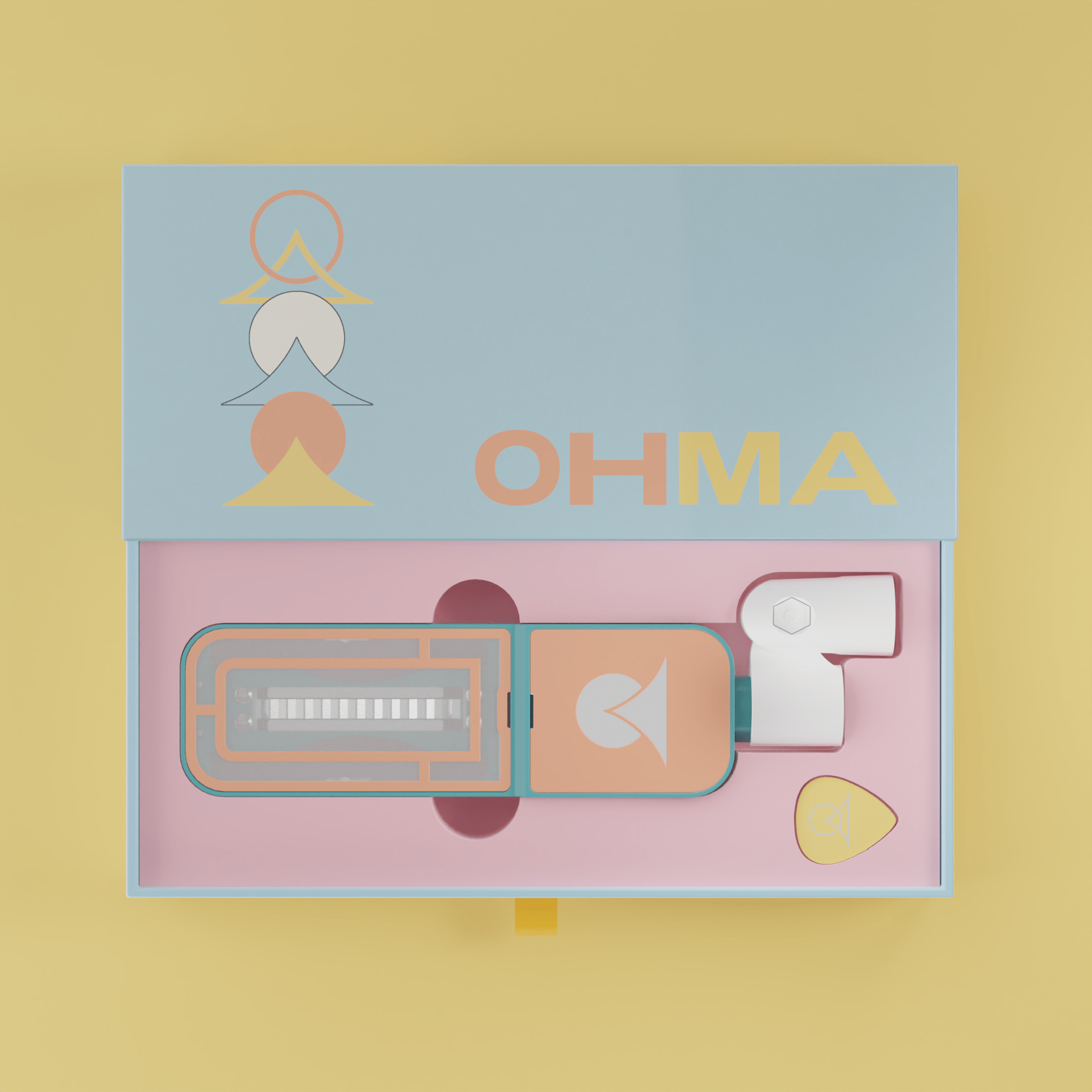 Windows Ribbon - Teal / Apricot